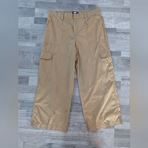 Wide Tan cargo pants